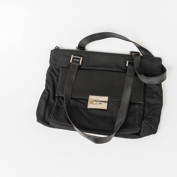 Vintage large Gucci purse - nylon and leather - Picture 3 of 8